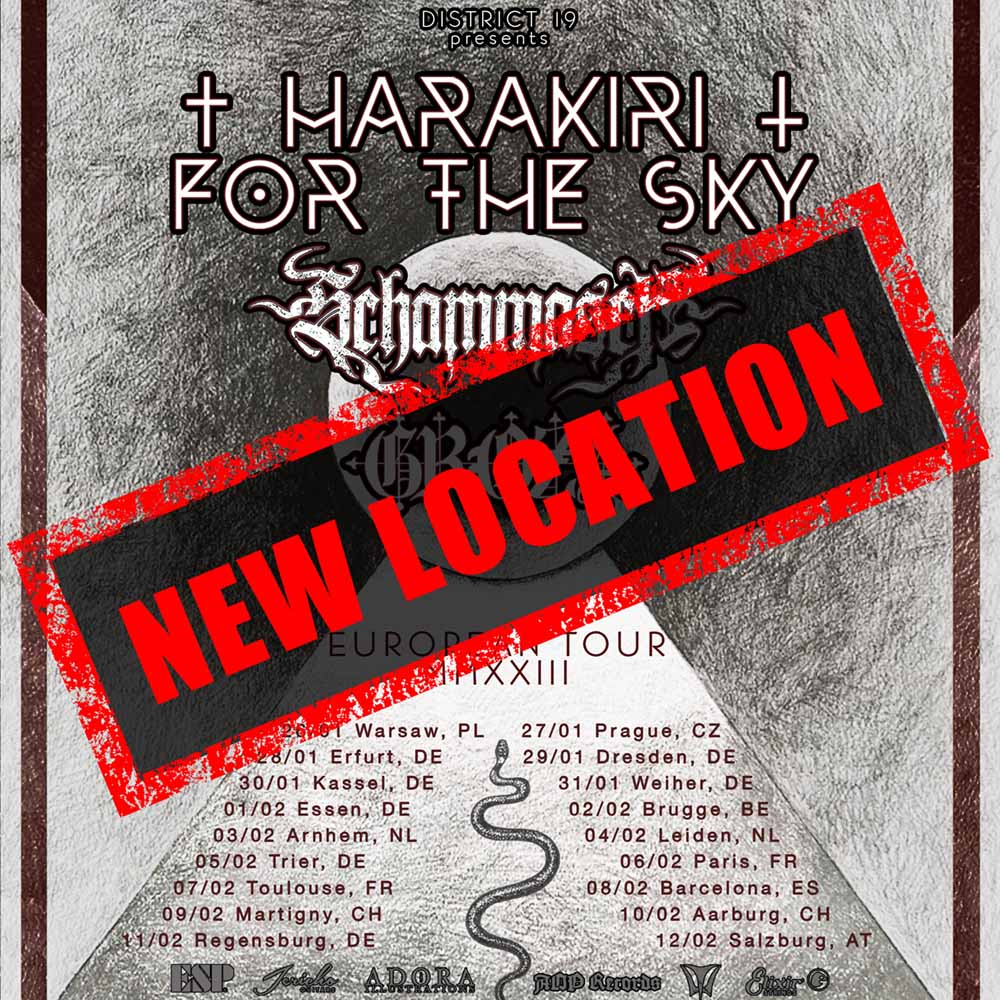 Read more about the article HARAKIRI FOR THE SKY – Neue Location!